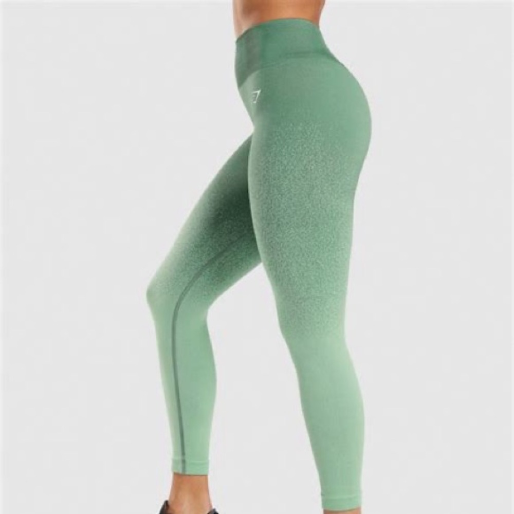 Gymshark Adapt Ombre Seamless Leggings - Small - Grass Green